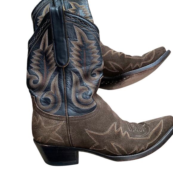 Old Gringo Black and Brown Embroidered Cowboy Boots - Picture 8 of 8